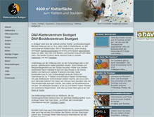 Tablet Screenshot of kletterzentrum-stuttgart.de